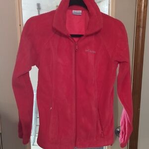 Columbia Pink Ski Snow Jacket Plush Fleece